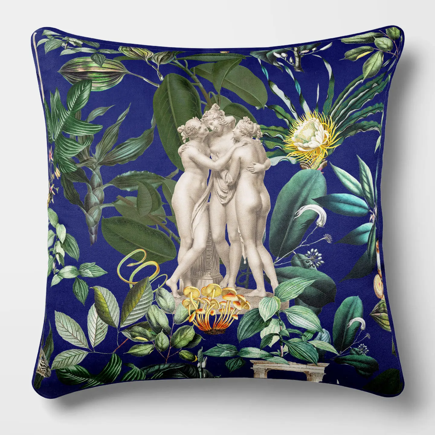 Square Velvet Pillow – Elysian Garden 1