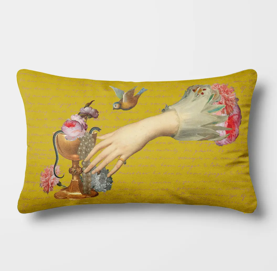 coussin botanical garden 30x50 jaune