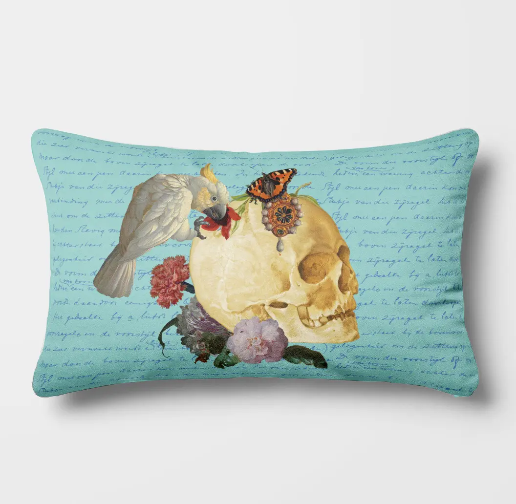 coussin botanical garden 30x50 turquoise