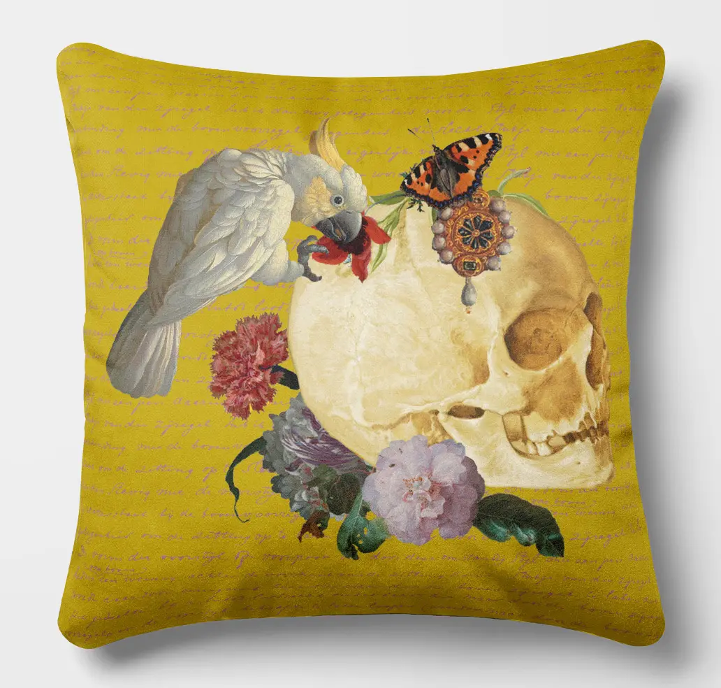 coussin botanical garden 45x45 jaune