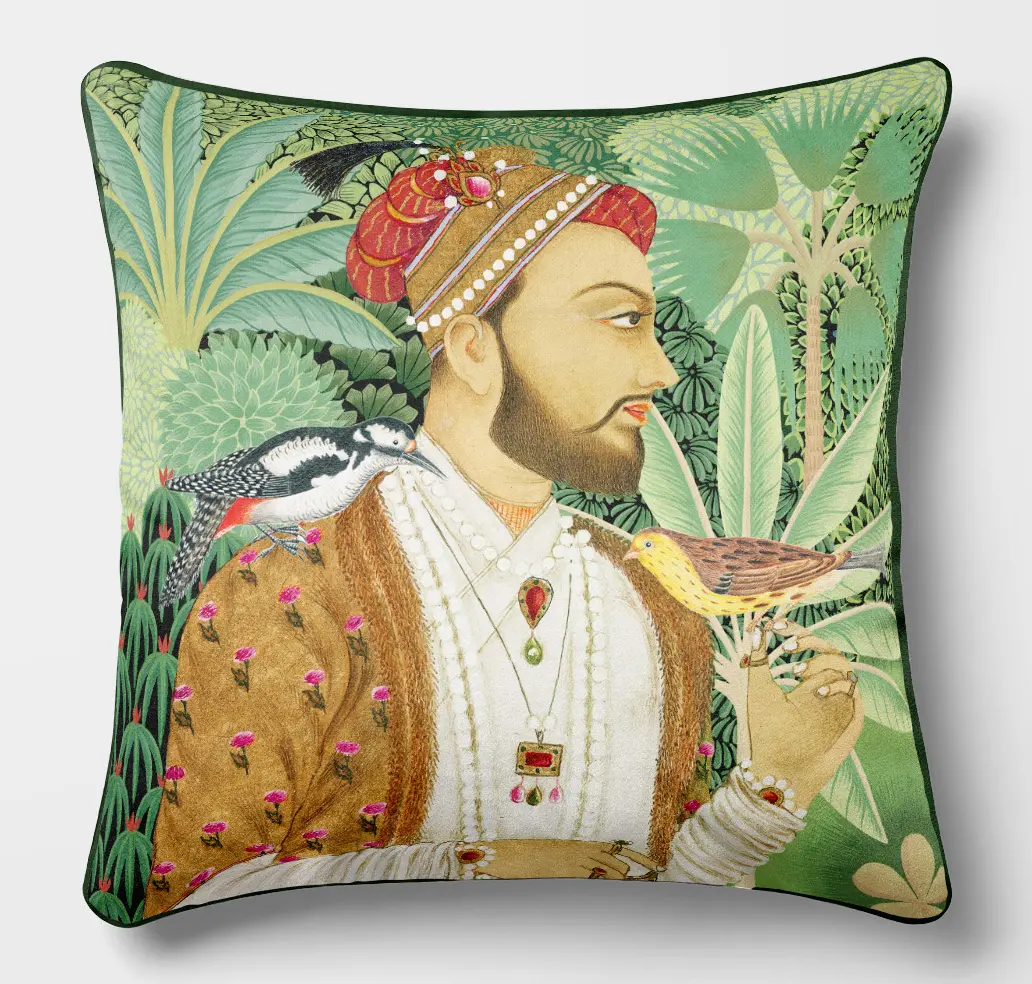 Square Velvet Pillow – Maharaja's Garden