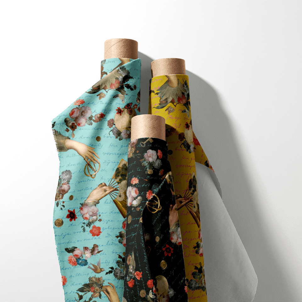 mockup fabric baroque reverie